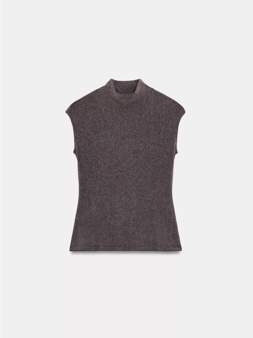 Zara sleeveless Mock Neck Knit Top